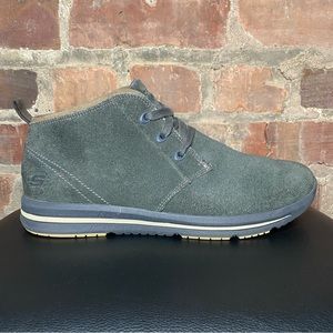 Skechers Doren Marcin Chukka Boots Gray Suede Men's Size 9.5 Shoes Relaxed Fit